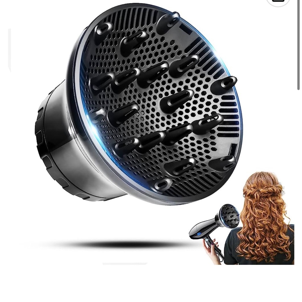 OULEKIE hair diffuser attachment for hairdryer (1.7 Inch to 2.5 Inch opening)